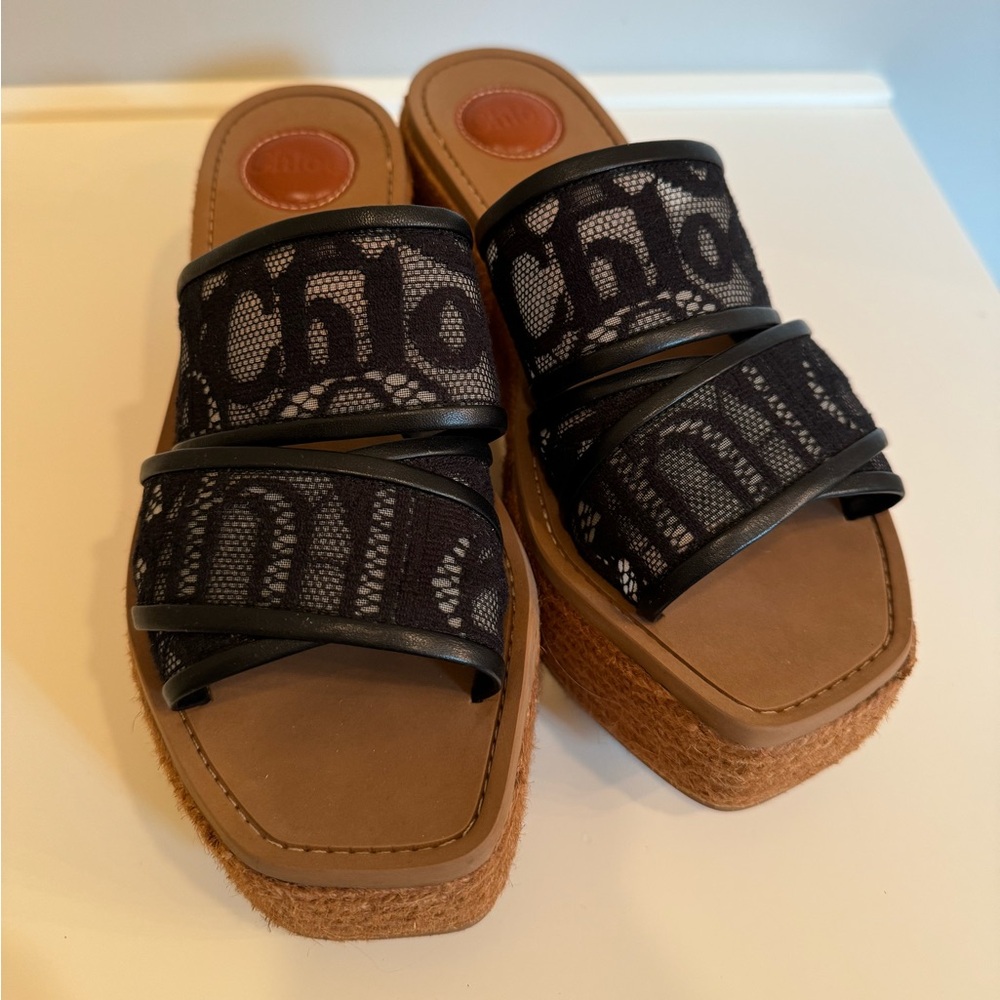 Chloé Woody Wedge 40